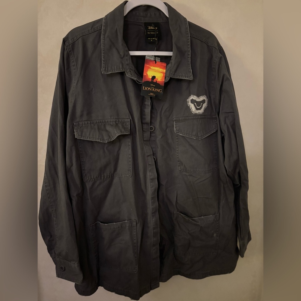 Disney Her Universe The Lion King Destructed Cargo Jacket, 3X - NEW